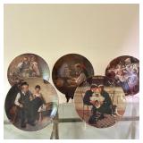 (5pc) Norman Rockwell (American, 1894 -1978) Plates - "The Toy Maker" & Others | Collection of hand-