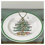 Spode Tidbit Tray - "Christmas Tree" | Vintage (early 20th c.) Spode "Christmas Tree" pattern tidbit
