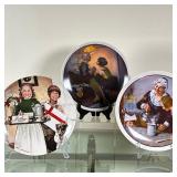 (3pc) Norman Rockwell (American, 1894 -1978) Plates - "After the Party" & Others | Collection of han