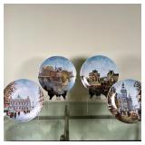 (4pc) Louis Dali (French, 1905-2001) Plates - "L