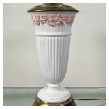 Wedgwood Trumpet Vase/Table Lamp | Antique Wedgwood of Etruria & Barlaston embossed queensware trump