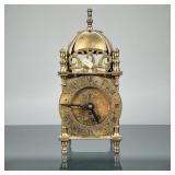 ENGLISH SMITHS 8 DAY LANTERN CLOCK | "Nell Gwynne" Lantern Clock c. 1950 in an engraved and openwork
