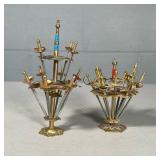 (2pc) SWORD TOOTHPICK HOLDERS | Set of 2 sword toothpick holders with 22 total metal sword form toot