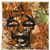ANDRE LENOUX (20TH/21ST CENTURY) OIL PAINT POP ART | Basonse Tribe. Oil on canvas. Signed lower righ