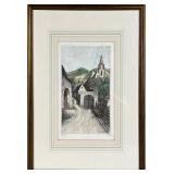 SIGNED WATERCOLOR | 9 x 6.5 in. Sight. Pencil signed and titled on bottom - h. 16.25 x w. 13.75 in