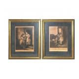 (2pc) WHEATLEY “CRIES OF LONDON” LITHOGRAPHS | Set of 2 antique lithographs titled “Cries of London"
