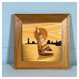 Carved Wood Art | Carved wood art. Robert W. Johnson. Carved signature bottom right. Artist name and