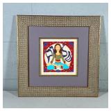 Karla Gudeon (20TH/21ST CENTURY) Lithograph | “Shal-Om” Numbered 70/100. 7.5 in by 7.5 in actual. Pe