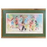 Hilda Rindom Watercolor Painting | Ring around the Rosie. Penciled artist proof bottom left. Pencile