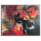 ANDRE LANOUX (20TH/21ST CENTURY) POP ART | Vintage abstract oil painting. Oil on canvas. Signed lowe