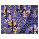 ANDRE LANOUX (20TH/21ST CENTURY) POP ART | Fleur de Lis. Giclee on stretched canvas Signed on back -