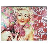 ANDRE LANOUX (20TH/21ST CENTURY) GICLEE | Vintage pink abstract. Giclee on stretched canvas. Print s