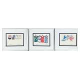 (3pc) ANNE ORMSBY (20TH/21ST CENTURY) SIGNED PRINTS | Set of 3 signed prints by Anne Orsmby of hangi