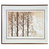MICHAEL VOLPE (20TH CENTURY) Signed Lithograph | Autumn Clouds. Penciled artist proof bottom middle 