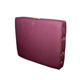 GOLDEN RATIO WOODWORKS BODYWORK TABLE | Purple upholstered folding massage/ bodywork table with adju