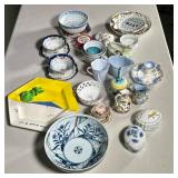 LARGE LOT PORCELAIN | Large lot of mixed porcelain dishes including; plates, bowls, teacups, lidded 