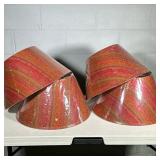 (4pc) LAMPSHADES | Lot of 4 matching lampshades, seemingly new - h. 11 x dia. 19 in