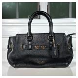 Coach Black Leather Hand Bag | Coach Blake Carryall 27 handbag of black leather. - h. 5.25 x w. 9.5 