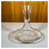 Blown Glass Decanter | With etched marking to underside - h. 9.5 x dia. 9 in