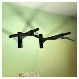 WALL MOUNTED PULL-UP BAR | With reinforced beams and three-position grips. Bolts directly to standar
