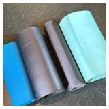 (4pc) EXERCISE & YOGA MATS | Mixed lot of 4 exercise and yoga mats - w. 26 x l. 72 in