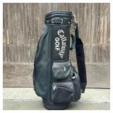 Callaway Golf Bag | Black bag with shoulder strap and multiple pockets. - h. 35 x w. 10 x d. 16 in