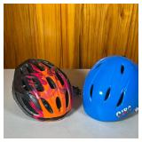 (2pc) Kids’ Helmets | One Blue by Giro and the other 50-58 cm Specialized Headset. - h. 6 x w. 8 x d