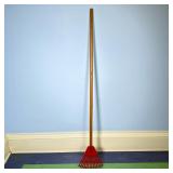 Shrub Rake | For cleaning out debris from under hedges/shrubs. Wood handle, plastic rake. Dimensions