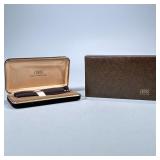 Solid 14k Gold Cross Pen SET | With case, box and felt wraps. - h. 1.5 x w. 4.5 x l. 7.5 in