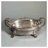 SILVERPLATED CENTREPIECE | Having detailing of scrollwork and foliage; with a removable dish that fi