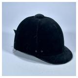 7 1/8 SIZE Riding Helmet | Helmet is size 7 1/8, with strap. - h. 8 x w. 8 x l. 11 in