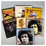 (7pc) Jimi Hendrix Records | Including The Essential Jim Hendrix Volumes 1 and 2, Crash Landing, Sma