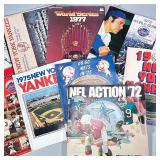 VINTAGE Baseball Memorabilia | Programs from the Mets and Yankees, mid 1970s including 1977 World Se