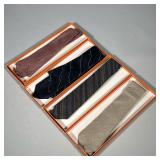 (4pc) HERMES & OTHER NECK TIES | Various men’s neckties including: grey Hermes tie, striped Polo tie