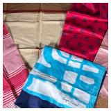 (5pc) COLLECTION Kerchiefs/SCARVES | Including but not limited to Juschi of Italy, Roger Castel of P