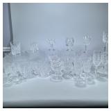 (36pc) MIXED WATERFORD CRYSTAL GLASSES | Waterford Crystal Castletown & Alana pattern glasses includ