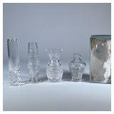 Large DIAMOND Cut Crystal Bowl | With diamond cut design. - .3.25 x dia. 10 in