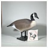 STANDING Goose DECOY Statue | Decoy statue of a Canada Goose with molded feather details and hand-br