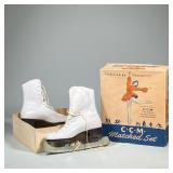 Women’s SIZE 8 Ice Skates | CCM classics Ladies size 8 figure skates in original box. Comes with ska
