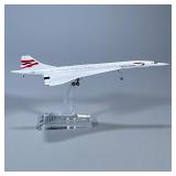 (2pc) DIE CAST VINTAGE Model Concorde | Metal British Airways model of the Concorde. Wheels roll.