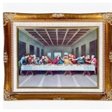 THE Last Supper giclee/ print | Picture of the Last Supper with gold frame. Made in Taiwan. - h. 15.