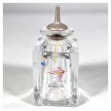 BLOWN GLASS AFTERSHAVE BOTTLE | Hand-blown class aftershave or cologne bottle hand-painted with fly-
