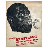 LOUIS ARMSTRONG CONCERT PROGRAM | "Louis Armstrong and his Concert Group; Featuring Jack Teagarden, 