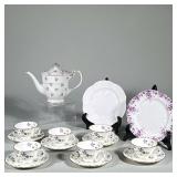 (15pc) Noritake & other China | Including 6 Noritake teacups and six matching saucers, a rose patter