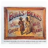 McLoughlin Bros Bulls And Bears Poster | Print of the cover of the 1883 board game "Bulls and Bears: