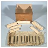 BOX OF MIXED CRYSTAL DROPS / PRISMS FOR CHANDELIERS, SCONCES, ETC. | According to notes in the box; 