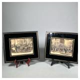 (2pc) NEW YORK SCENE LITHOGRAPHS | Two lithographs of scenes from New York, both framed. 8 x 6 in. s