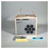 BELL & HOWELL FILMOSONIC PROJECTOR | Bell & Howell 600ZR Filmosonic projector in original box Dimens