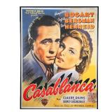 Large Reproduction Casablanca Movie Poster | Large movie poster of "Casablanca". Text in French. - h