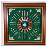 Handmade British framed cartridge & Bullet wall display | Made in England by TMB designs. Vintage ca